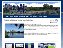 Tablet Screenshot of cleanairpartnerstx.org